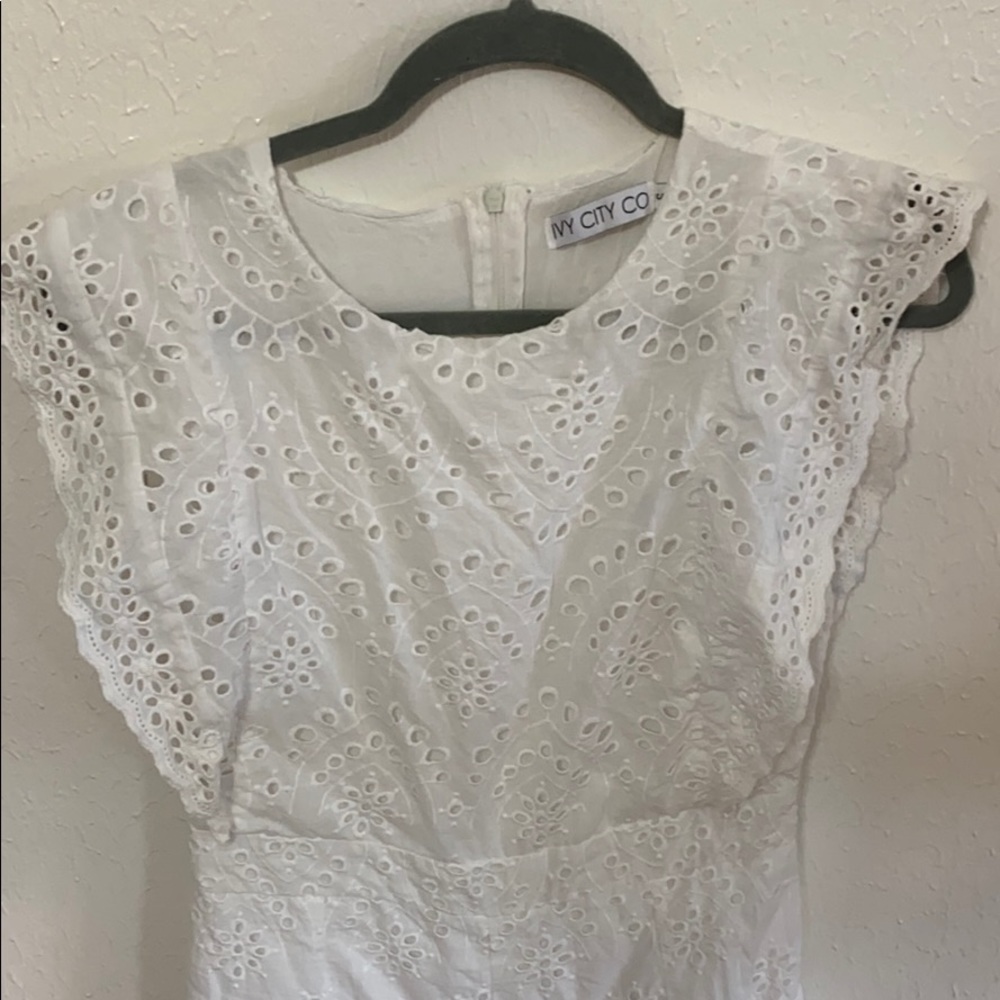 Ivy city CO Adelaide eyelet jumpsuit